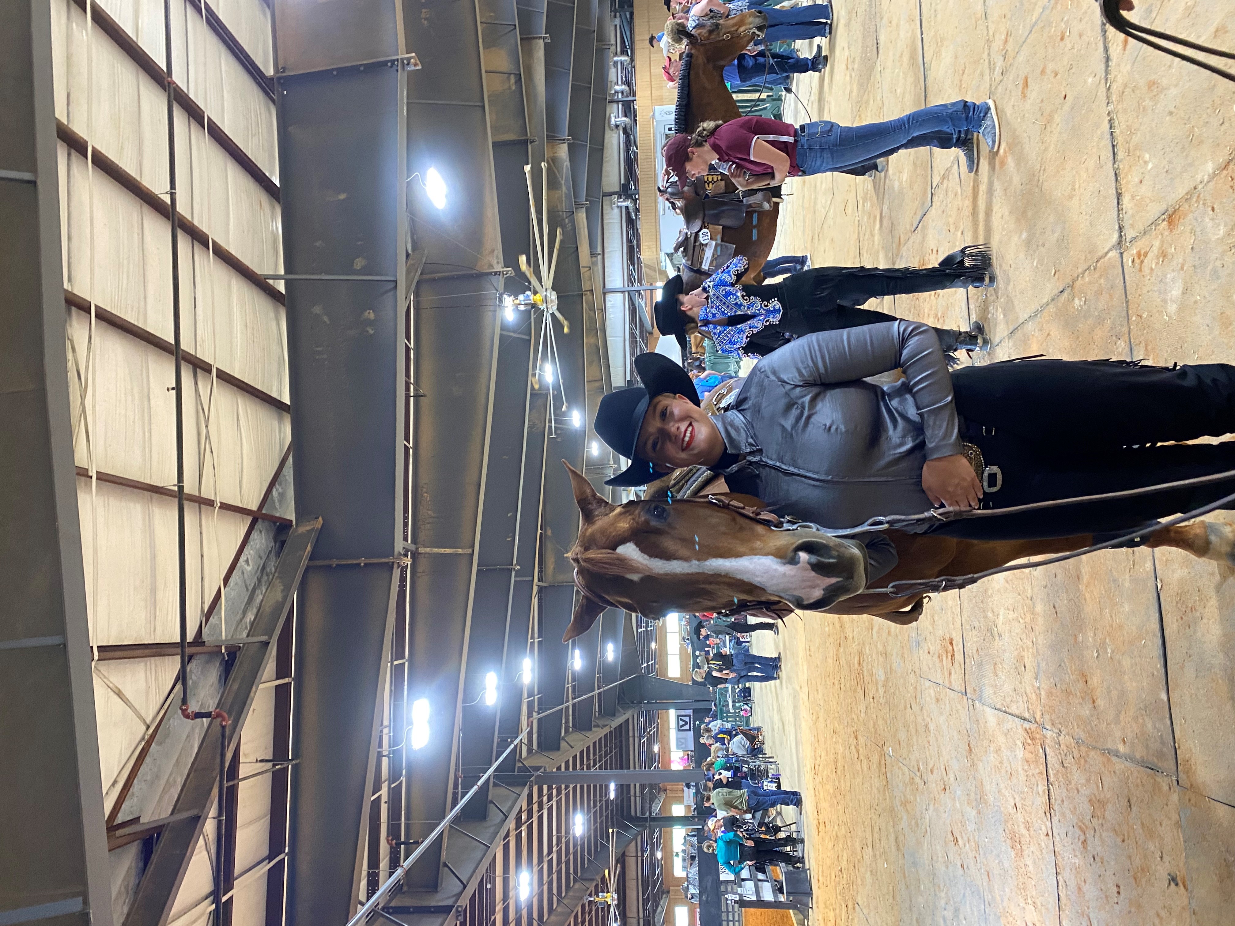 Brenna and Fritz the horse