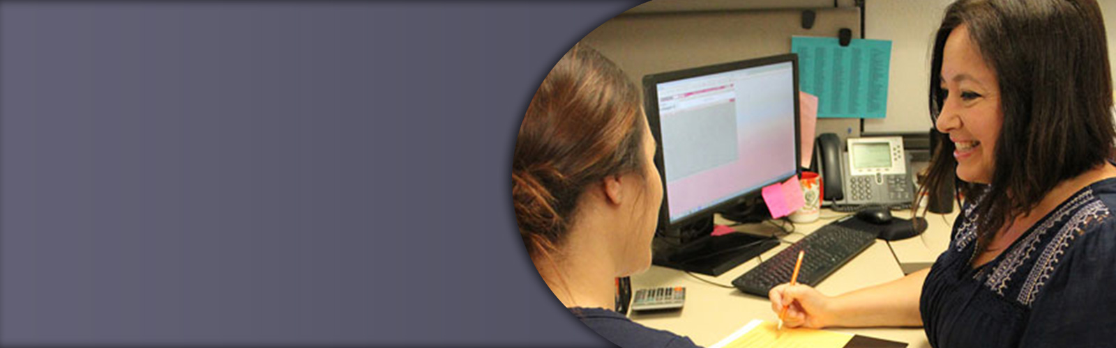 student working on laptop