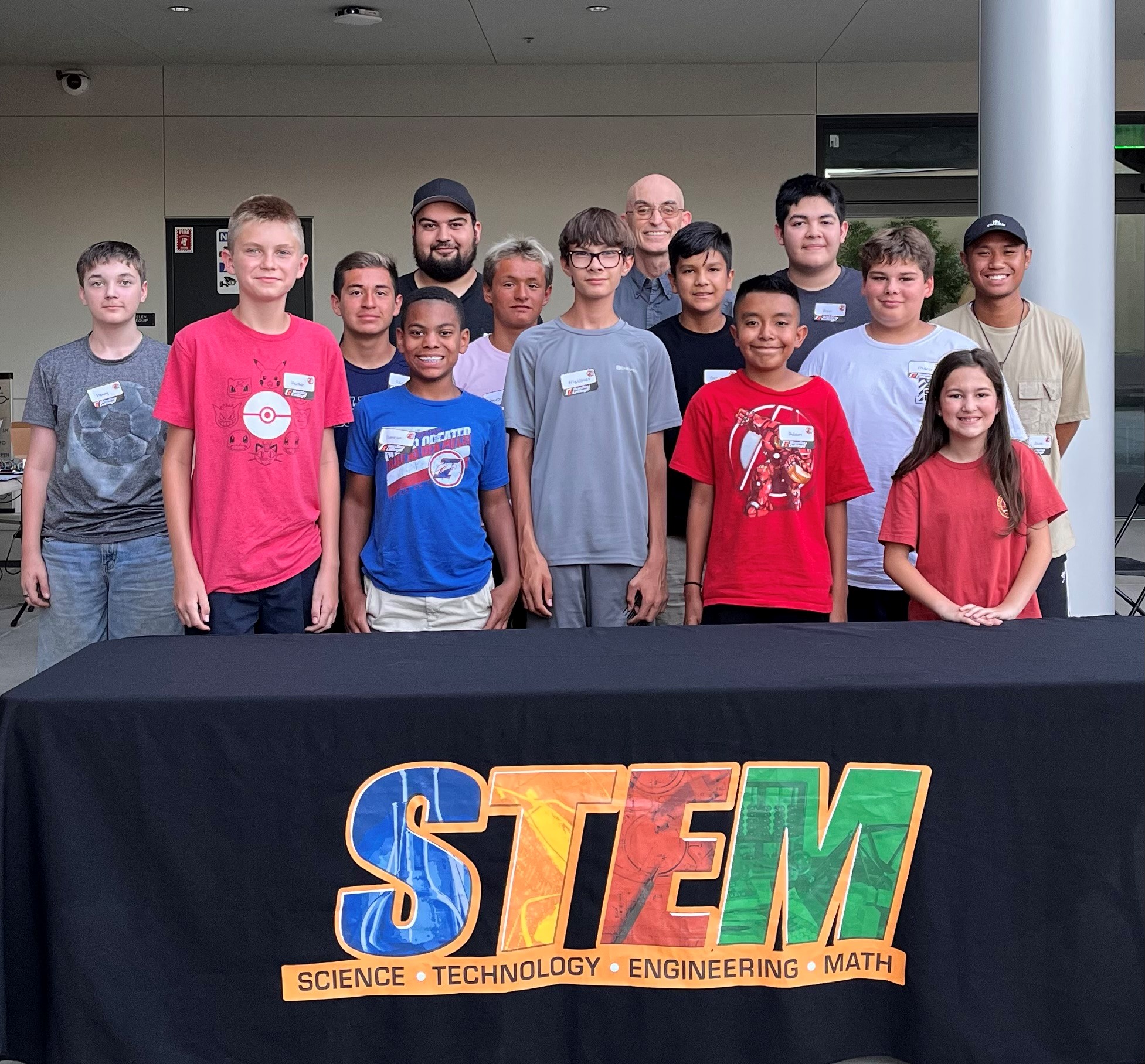 Group of STEM students