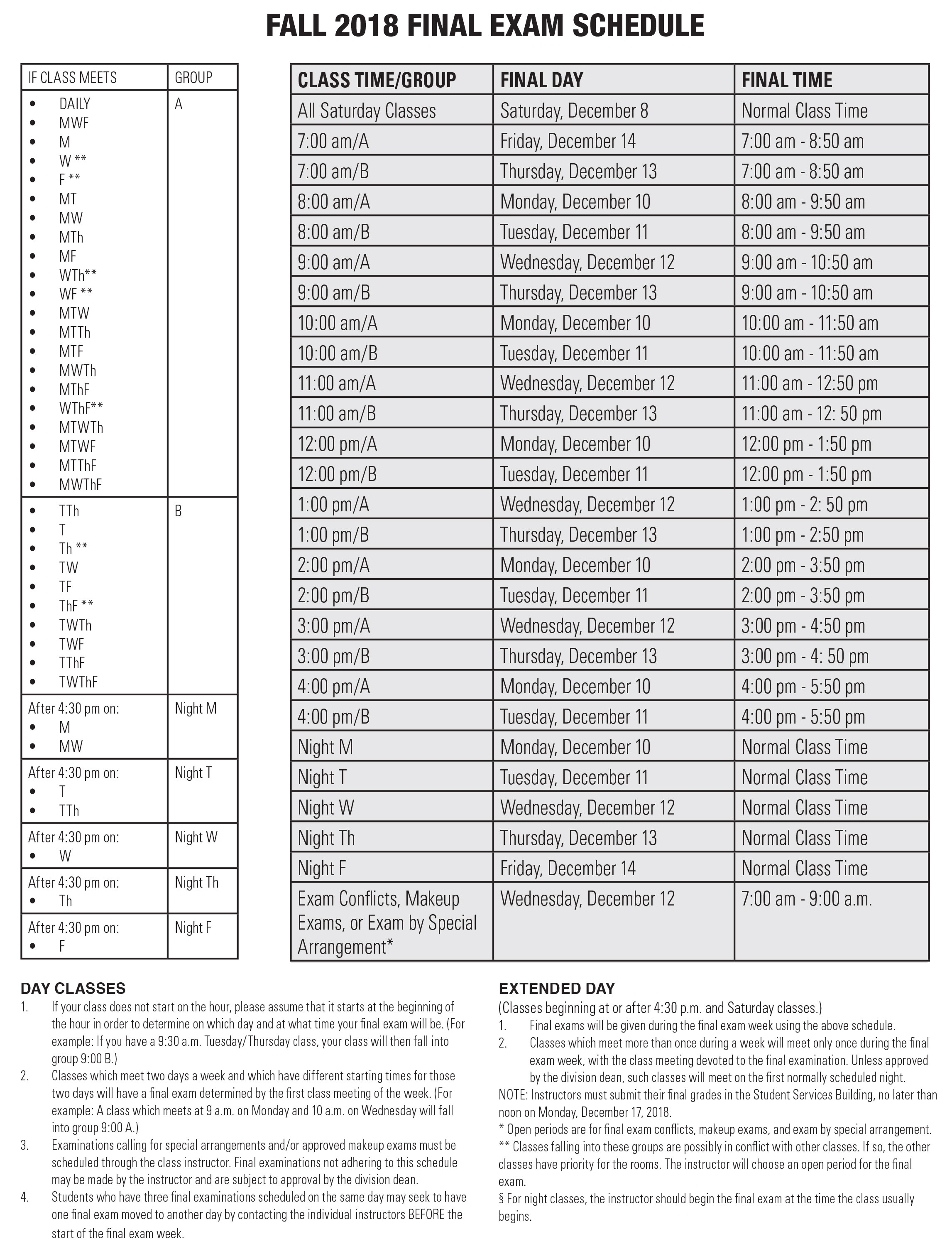 2018-finals-schedule-reedley-college