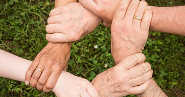 hands connecting