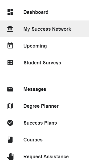 Starfish My Success Network Menu