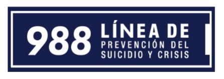 988 Suicide and Crisis Prevention Line.