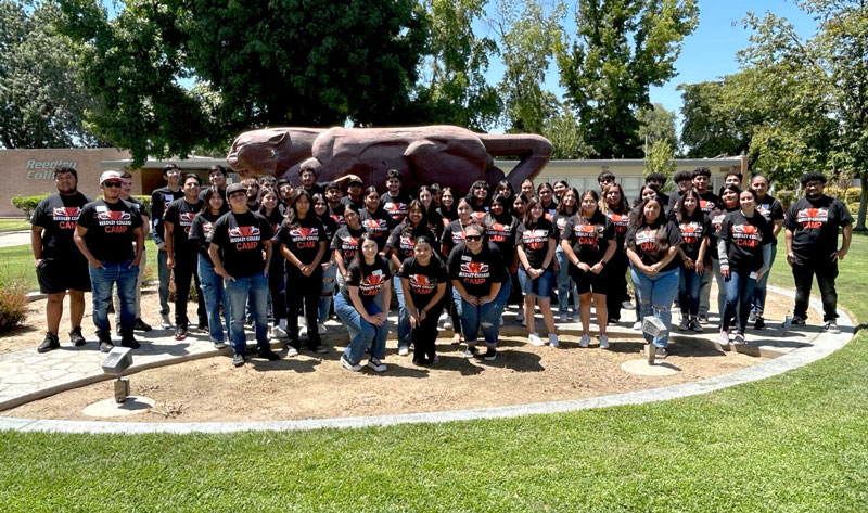 CAMP staff and students with clyde