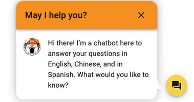 Chatbot screenshot