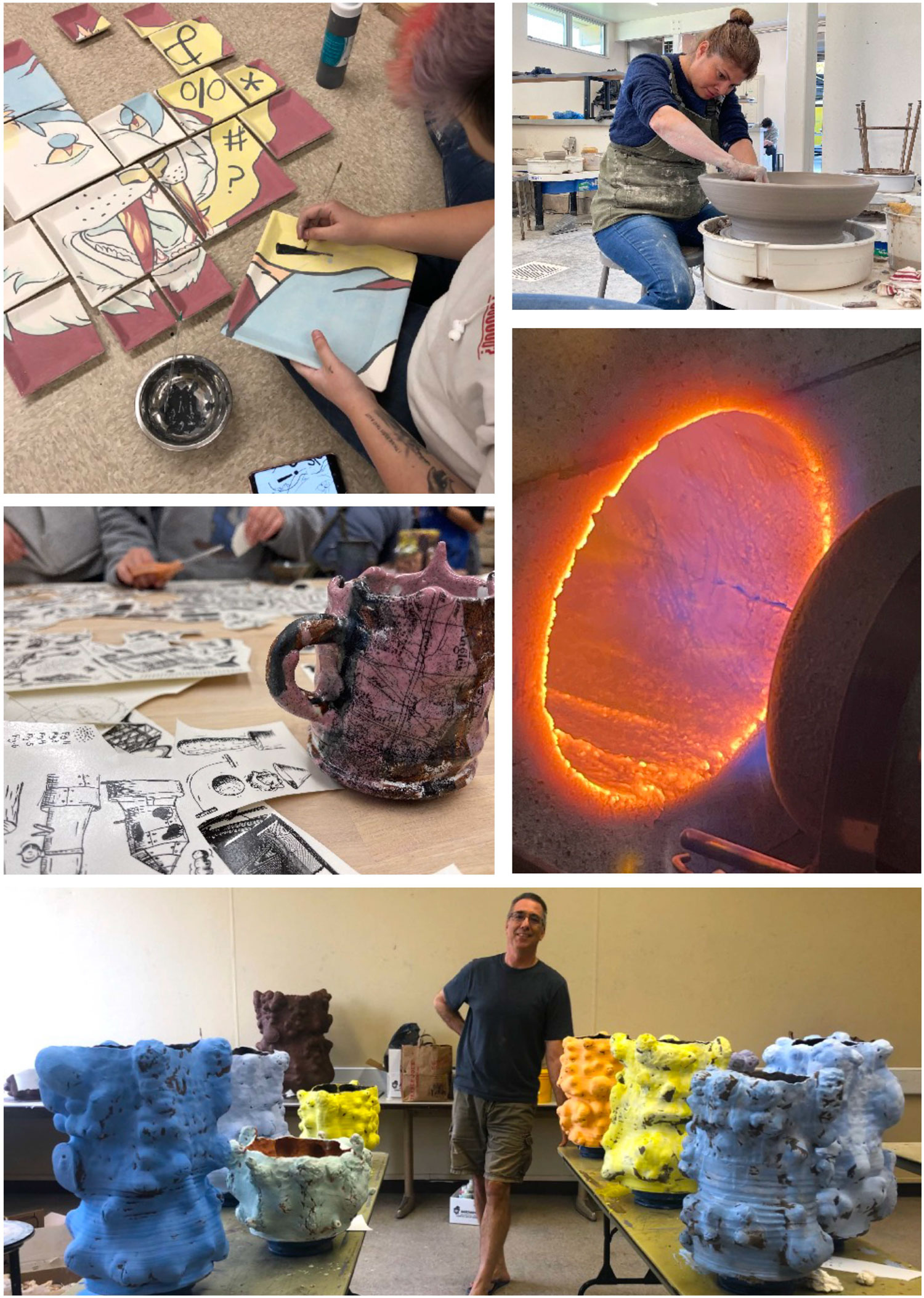 Ceramics Course Collage